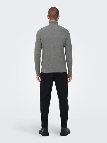 Only & Sons - Jersey 'Phil' en gris