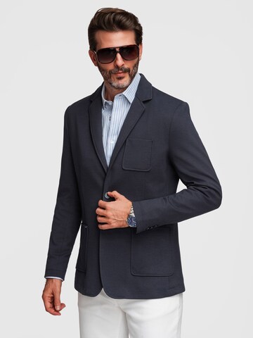 Ombre Slim Fit Businesshemd in Blau: Vorderseite