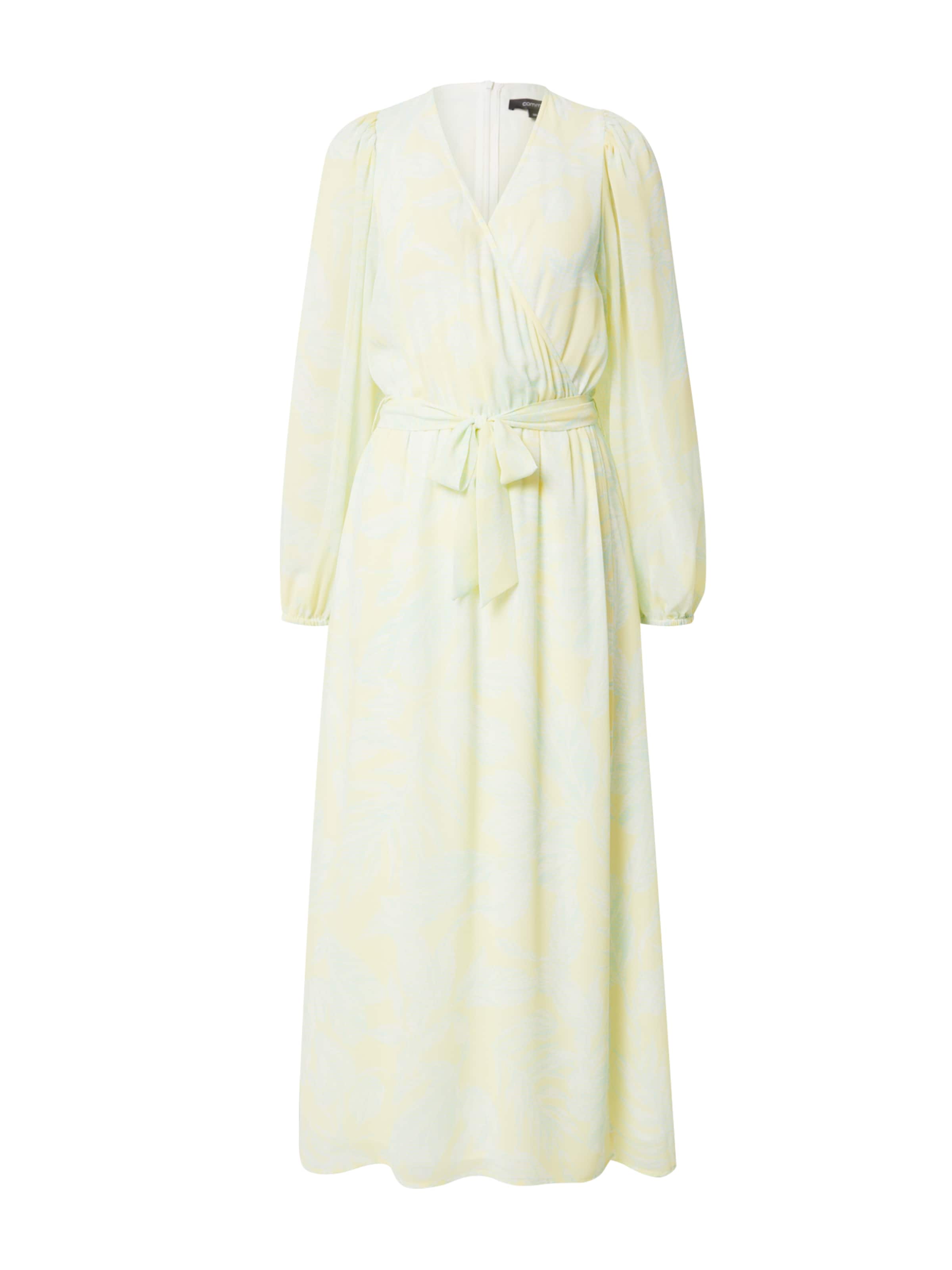 COMMA Sukienka w kolorze żółty: przód