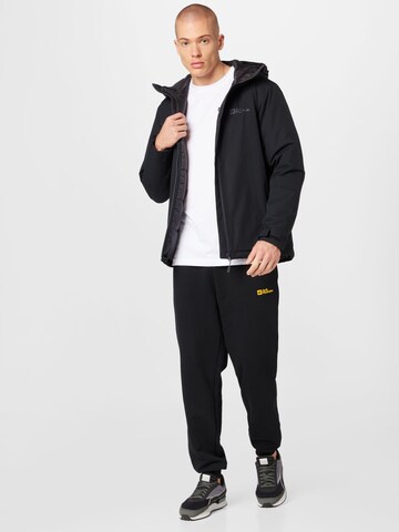 JACK WOLFSKIN Funktionsjacke 'Wisper' in Schwarz
