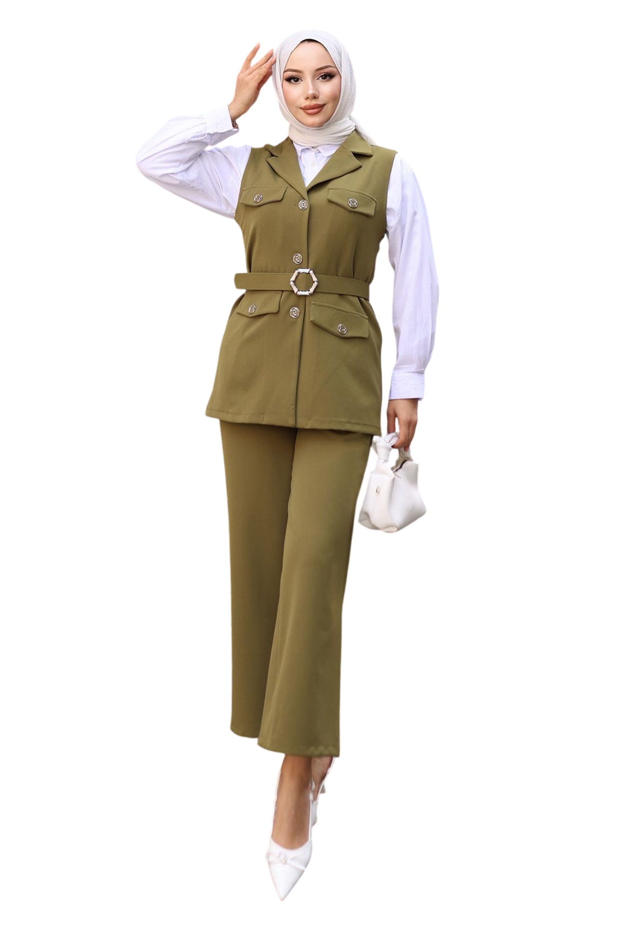 MODAMIHRAM Hosenanzug in Grün: Vorderseite