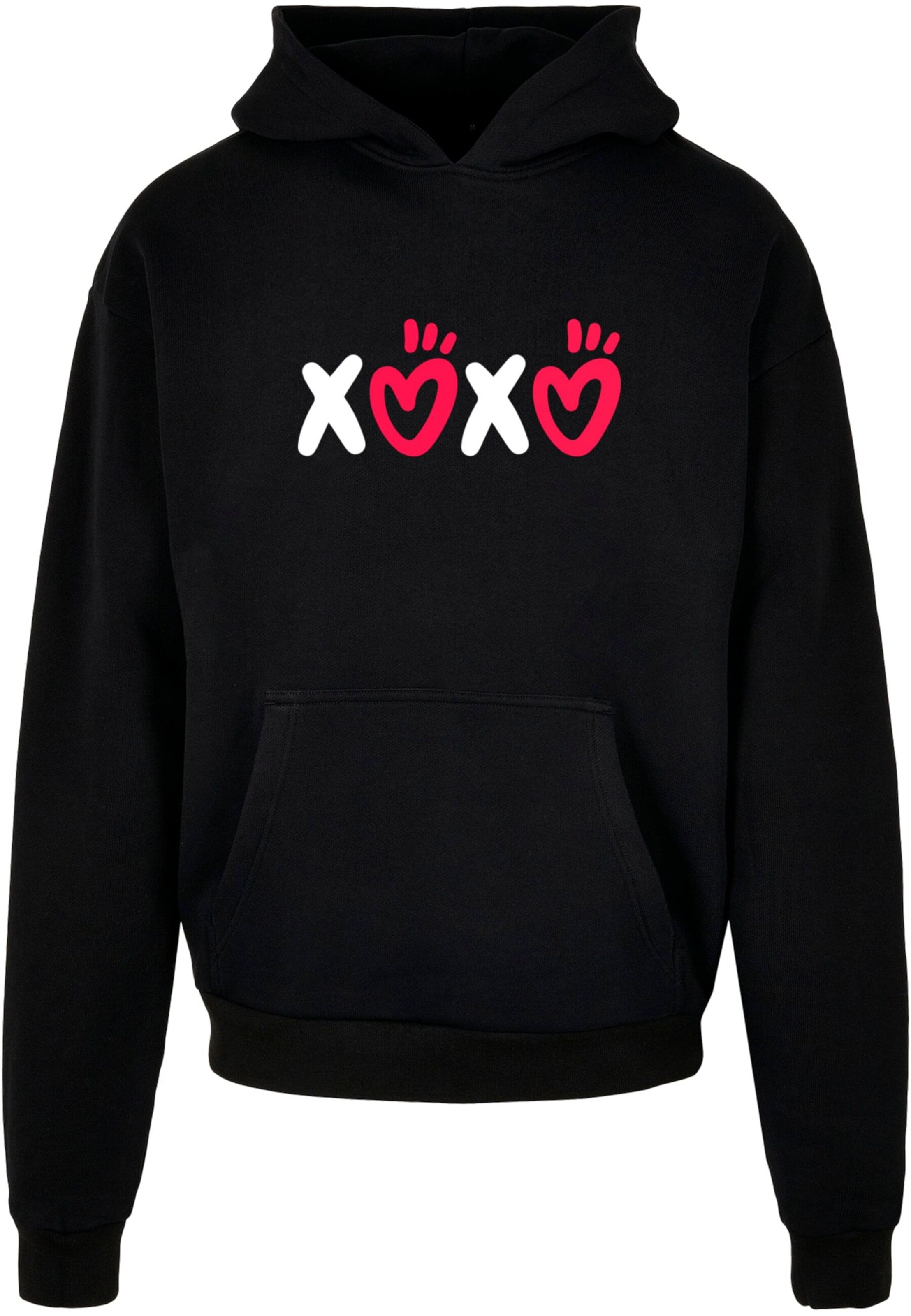 Merchcode Sweatshirt ' Valentines Day - XOXO' in Black: front