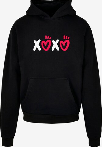 Merchcode Sweatshirt ' Valentines Day - XOXO' in Black: front