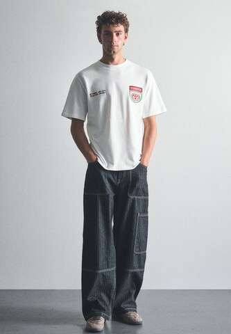 T-Shirt Pull&Bear en blanc