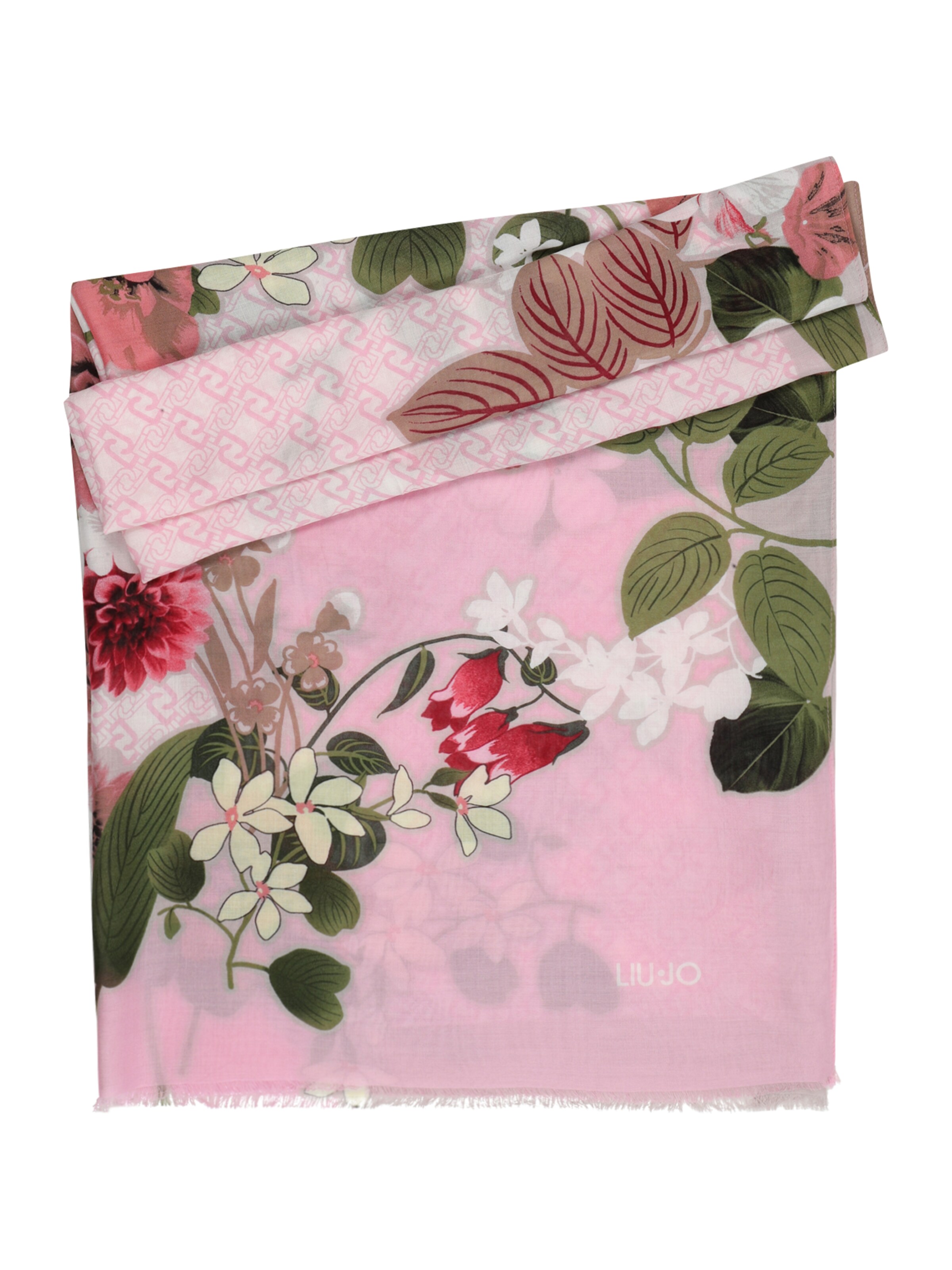 Liu Jo Sjal 'RAMAGE' i pink: forside