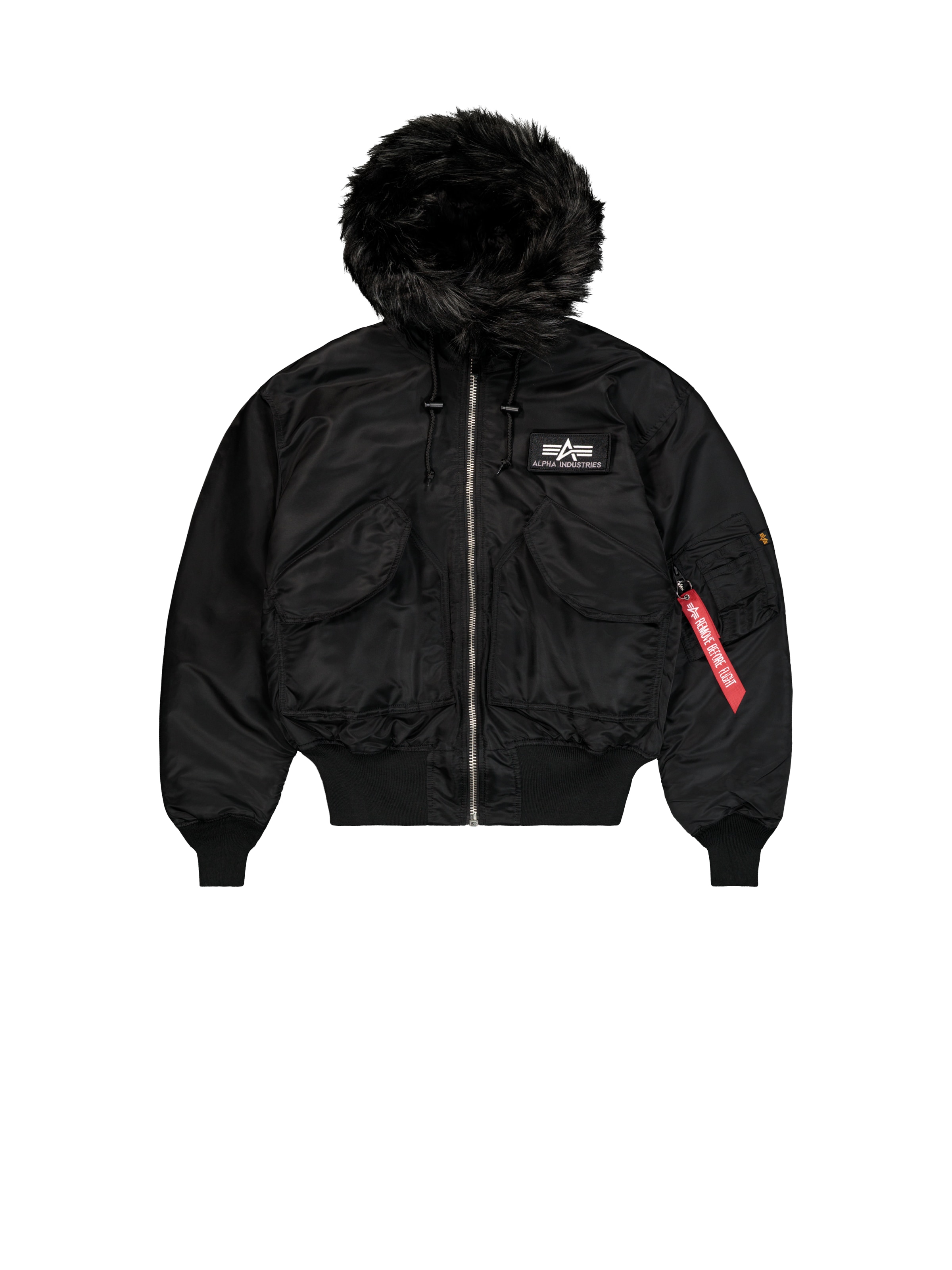 ALPHA INDUSTRIES Between-season jacket '45P' in Black: front