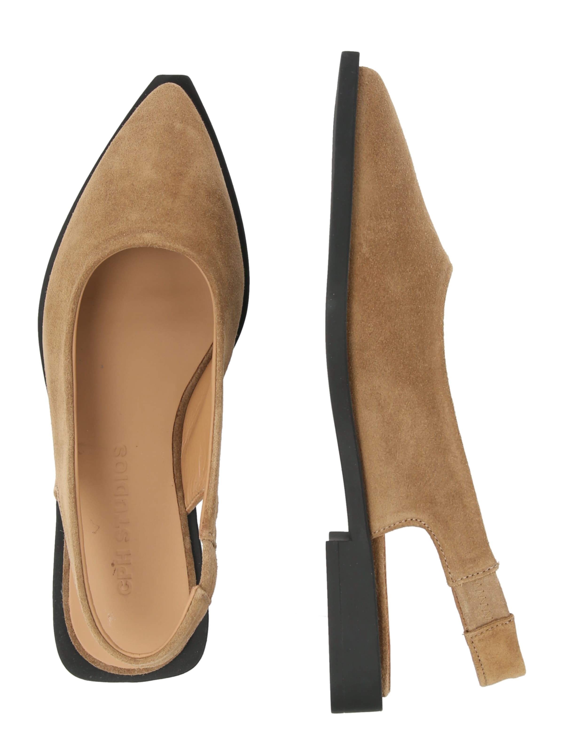 Ballerines à lanières Copenhagen Studios en marron