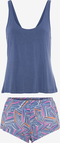 LSCN by LASCANAKratke hlače za spavanje - plava boja: prednji dio