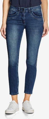 CECIL Skinny Jeans 'Charlize' in Blauw: voorkant