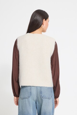 ICHI Strikvest 'PANORA ' i beige