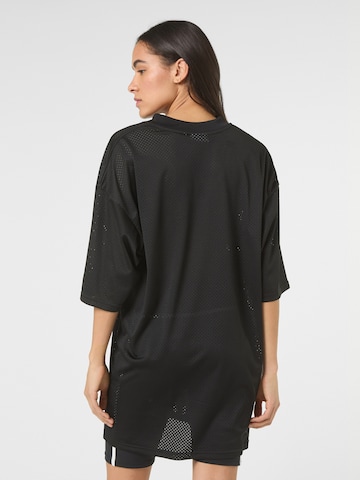 FILA - Vestido 'CAPALLE oversized v-neck mesh t-shirt dress' en negro