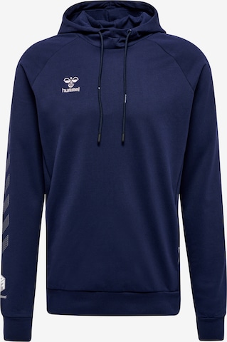 Hummel Sportsweatshirt 'Move' in Blauw: voorkant
