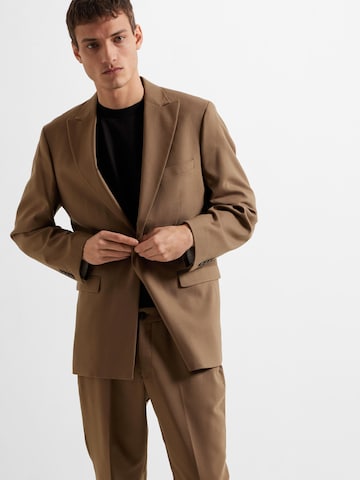 Fit confort Veste de costume 'COMFORT-SKYE' SELECTED HOMME en marron