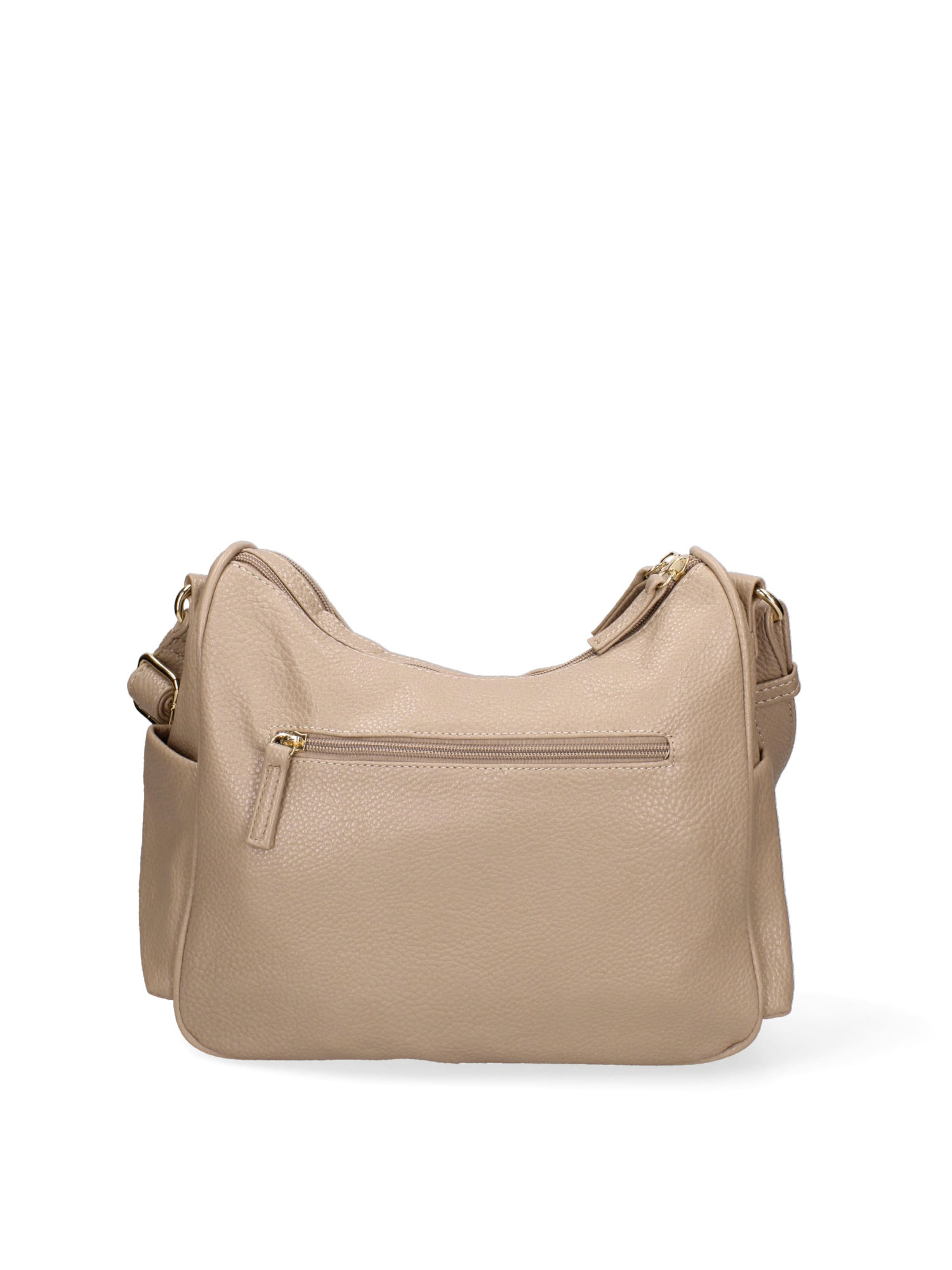 Borsa a tracolla 'Borsa a Tracolla Donna B Cavalli Ecopelle Zip Tasche Multiple 28x24cm' di B. Cavalli in grigio