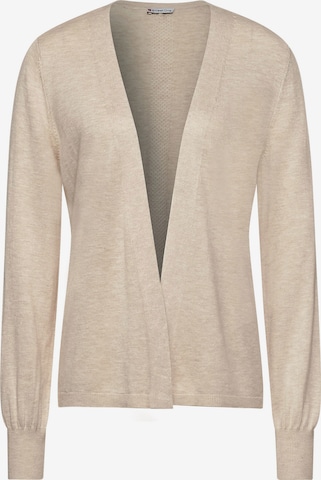 STREET ONE Knit Cardigan in Beige: front