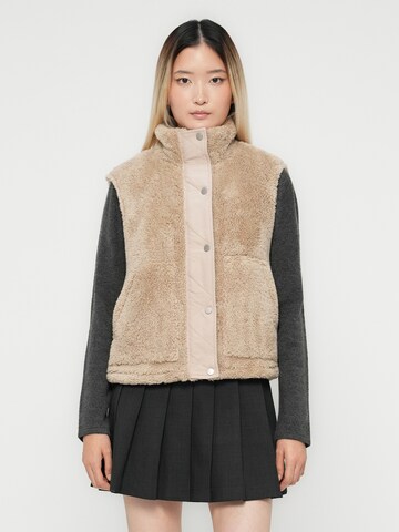 ONLY Weste 'ONLBARI' in Beige: Vorderseite