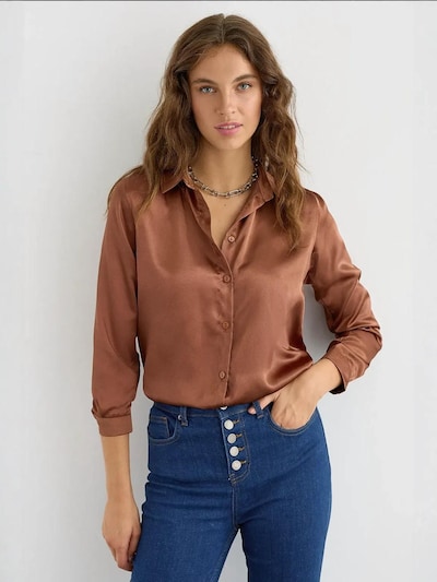 Camicia da donna in XS Hiccup di colore castano, Visualizzazione prodotti