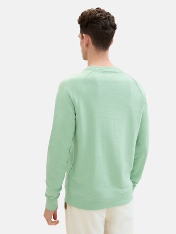 TOM TAILOR - Sweatshirt em verde