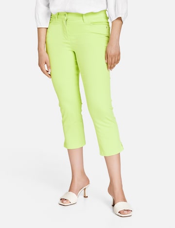 GERRY WEBER Slimfit Jeans in Groen: voorkant