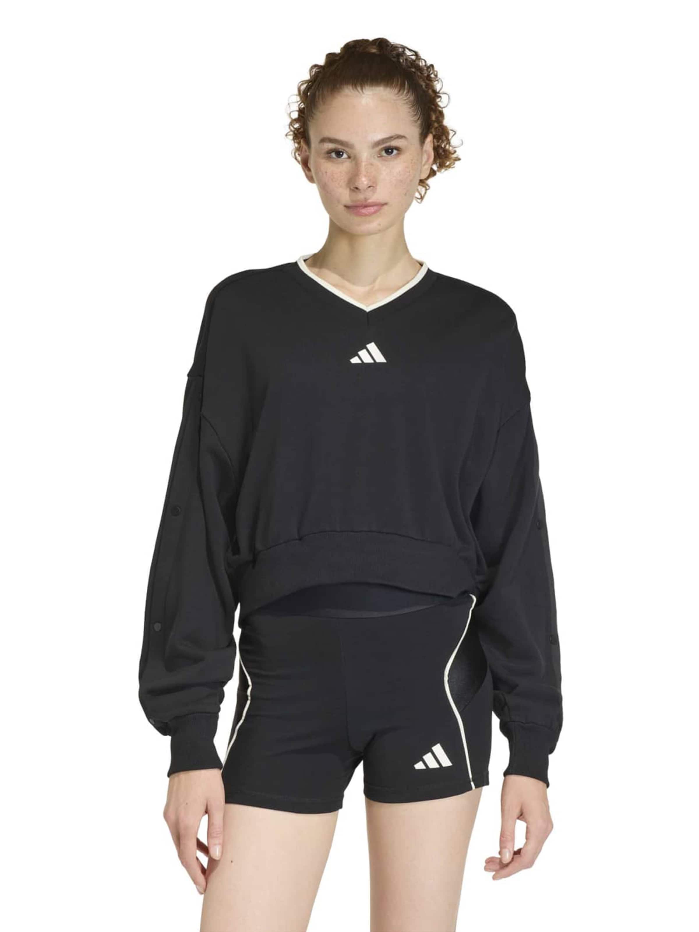 ADIDAS SPORTSWEAR Sportief sweatshirt 'STA SEAS' in Zwart: voorkant
