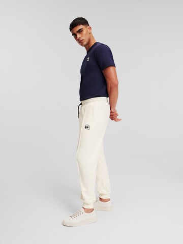 Karl Lagerfeld Alt kitsenev Püksid, värv valge