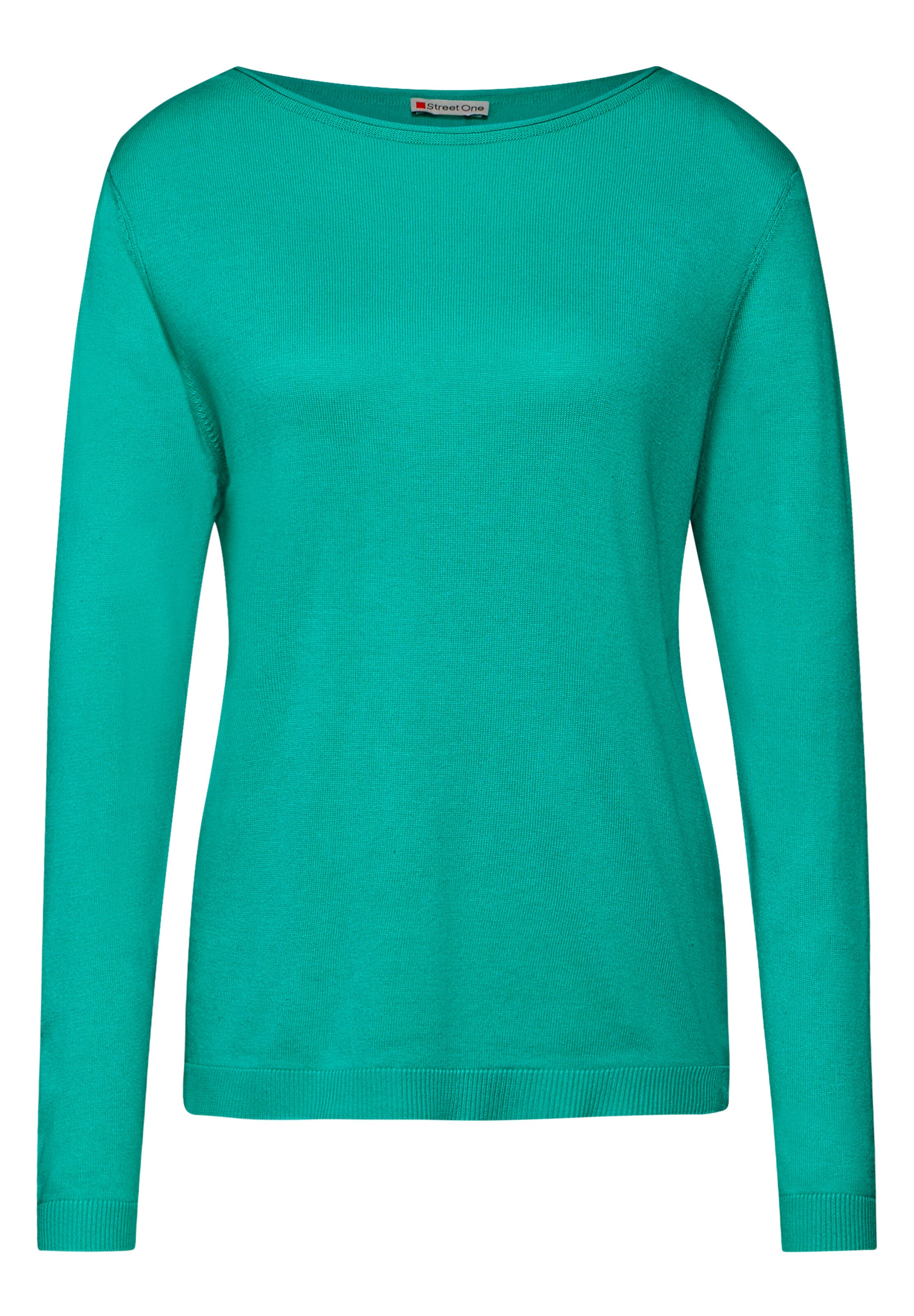 STREET ONE Weicher Strickpullover in Blau: Vorderseite