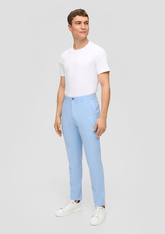 s.Oliver BLACK LABEL Slim fit Pants 'Pure' in Blue