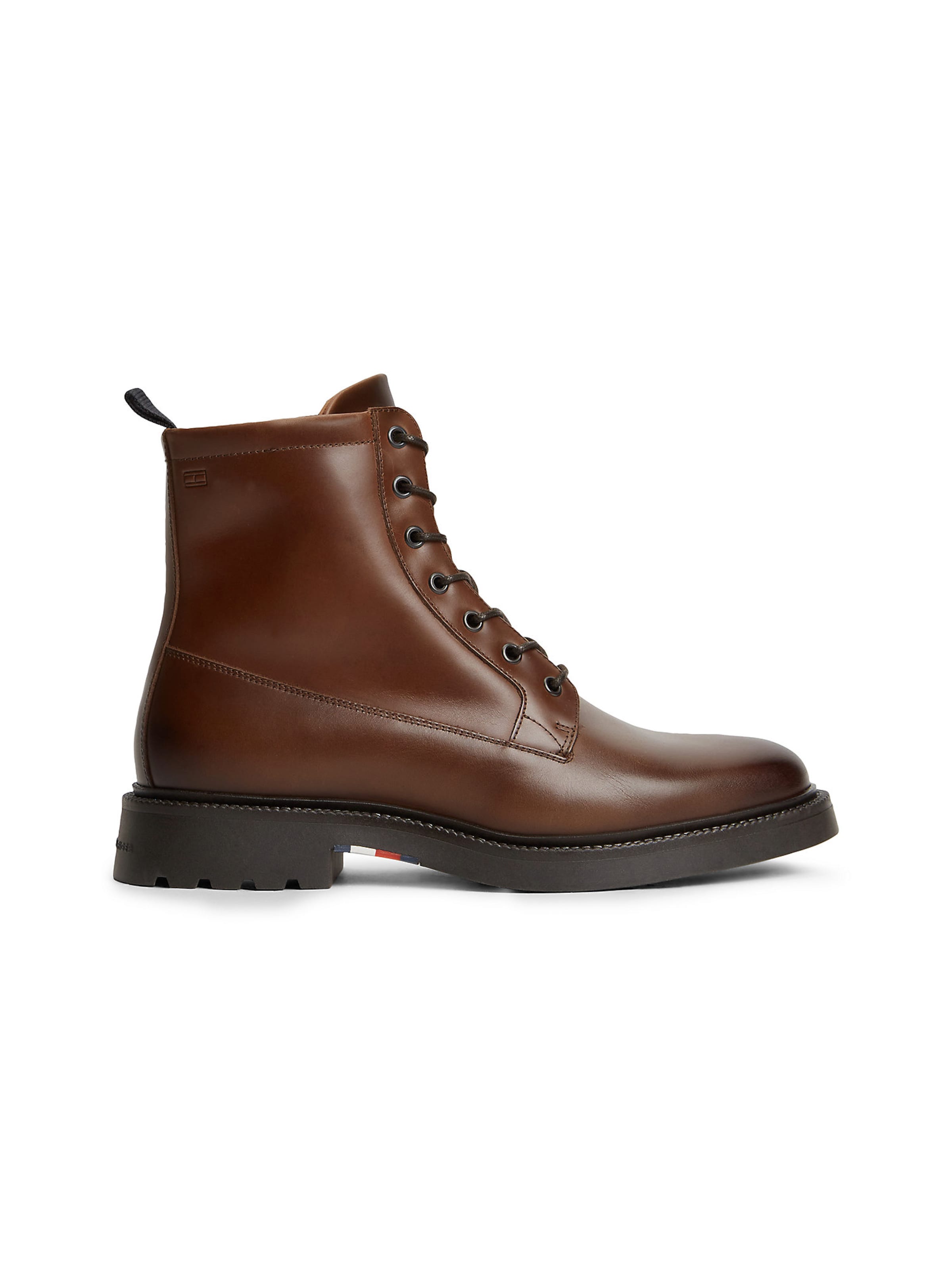 TOMMY HILFIGER Schnürboots in Braun