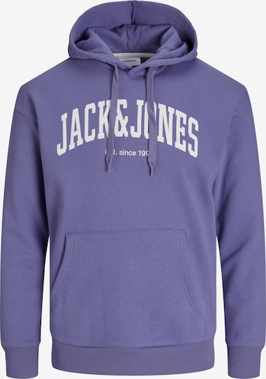 JACK & JONES Sweatshirt 'Josh' i lila / vit, Produktvy