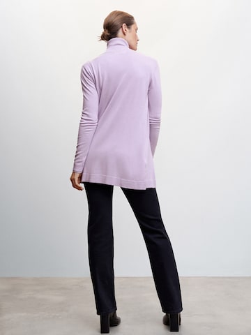 MANGO Knit Cardigan 'ALMA' in Purple