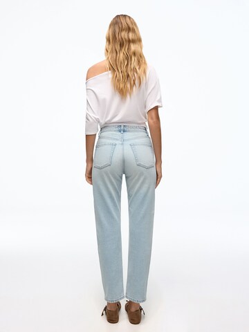 Bershka Szabványos Farmer 'MOM' - kék