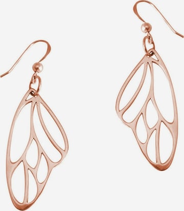 Gemshine Earrings 'Schmetterling Flügel WINGS' in Pink