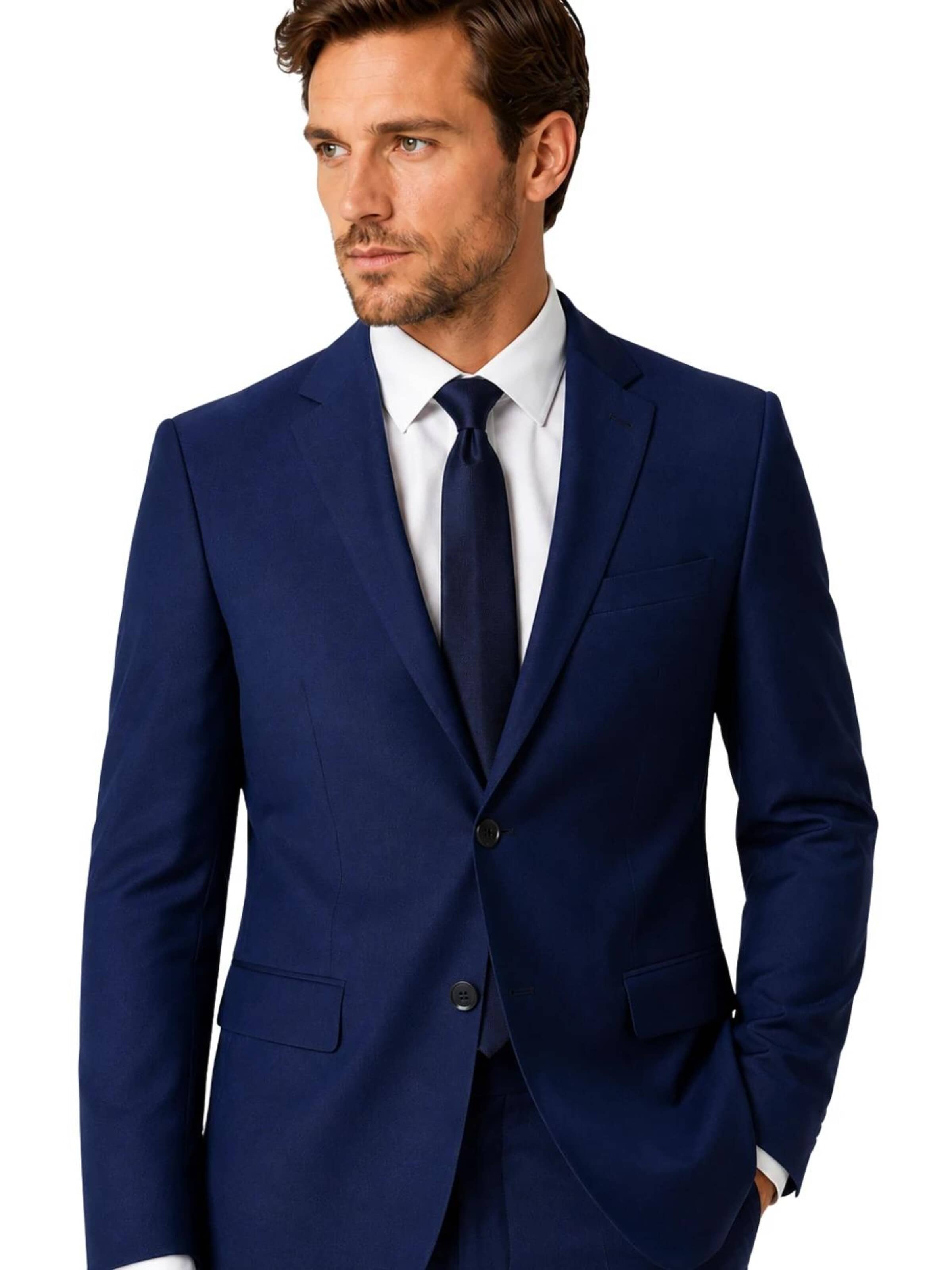 Guild Slim fit Suit 'Extra Slim fit Business Anzug' in Blue