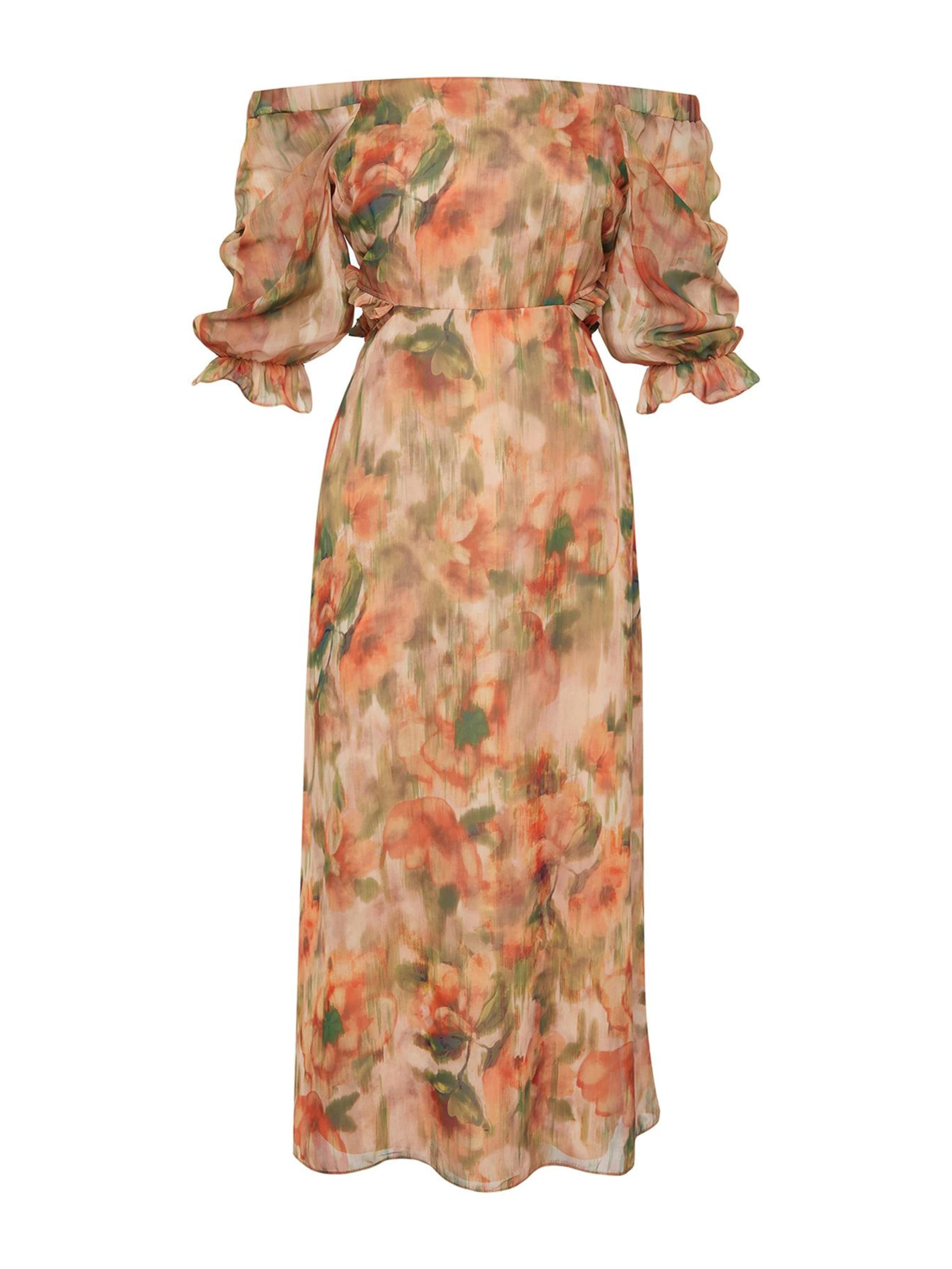 Trendyol Kleit, värv oranž: eest vaates