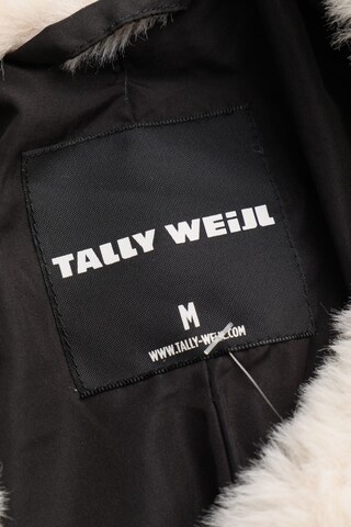 Tally Weijl Faux Fur-Jacke M in Weiß