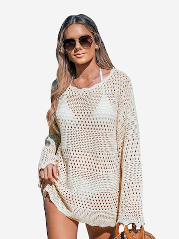 Cupshe Beach Dress in Beige