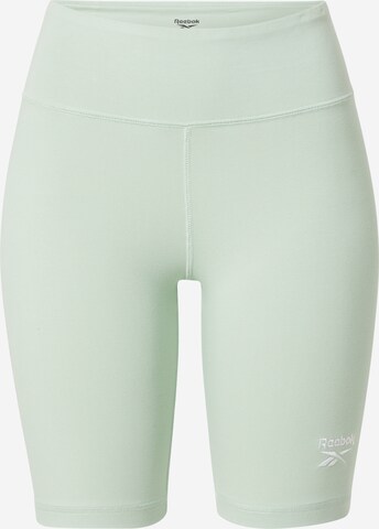 Reebok Skinny Sportbroek 'Identity' in Groen: voorkant