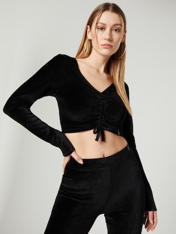 VIERVIER Shirt 'Joana' in Black: front