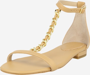 Lauren Ralph Lauren Sandalen met riem 'ELISE' in Bruin: voorkant