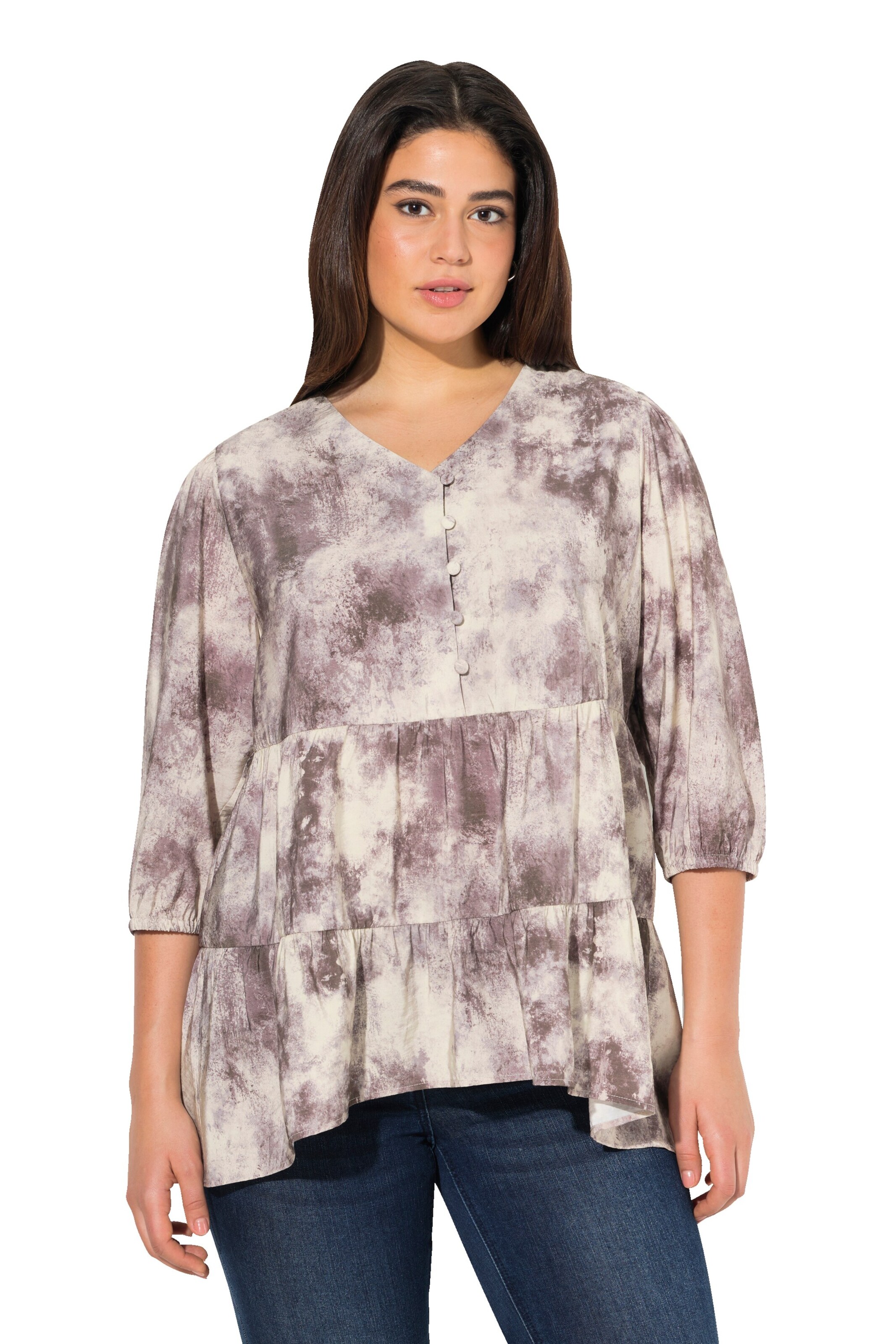 Ulla Popken Tuniek in Grijs: voorkant