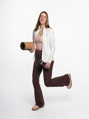 mymotus Bootcut Športne hlače 'mymotus® Ladies soft bootcut legging, d. brown, YW55' | rjava barva