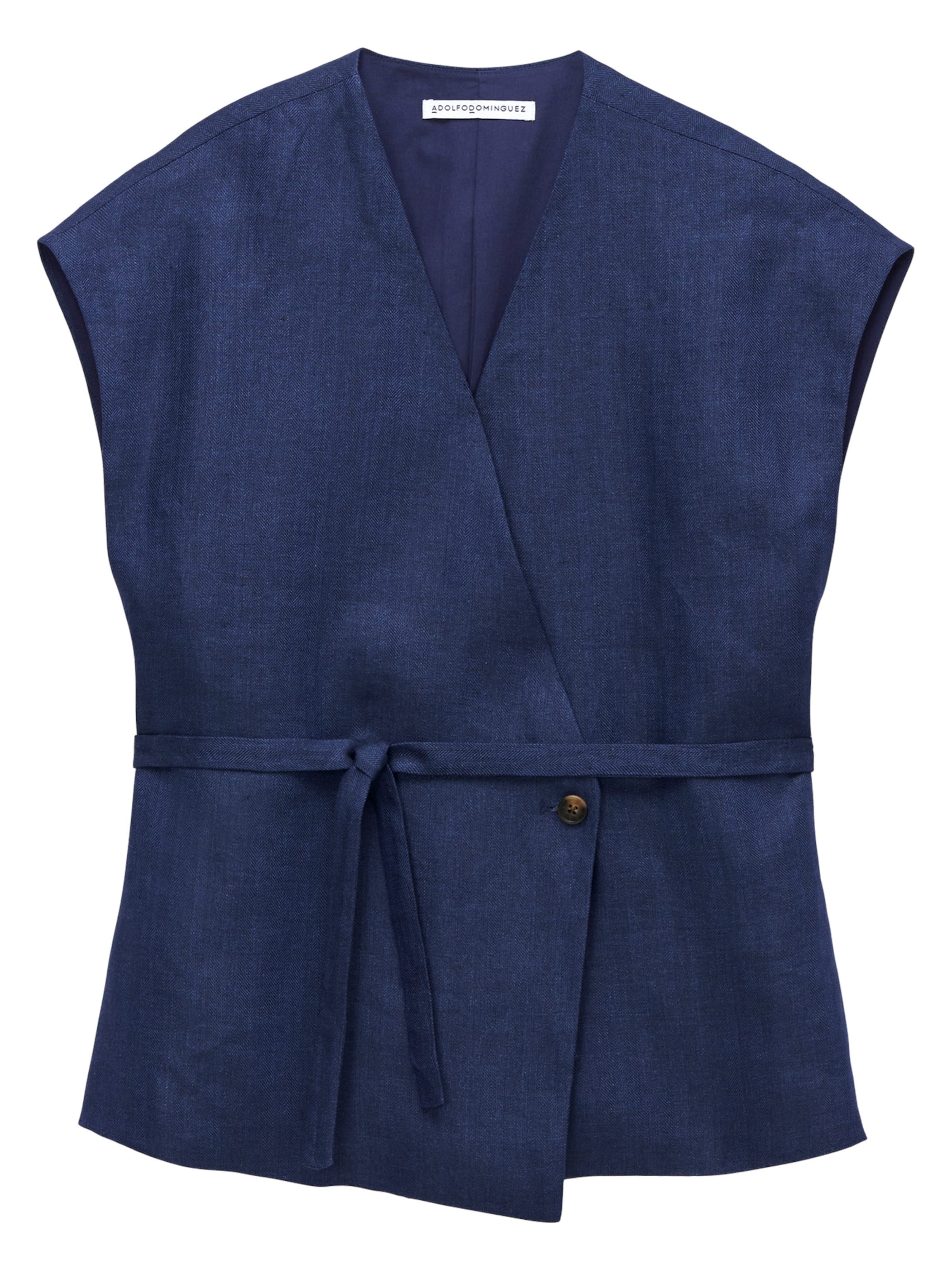 Adolfo Dominguez Top - Modrá: predná strana