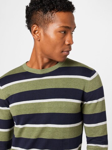 TOM TAILOR Sweater in Green