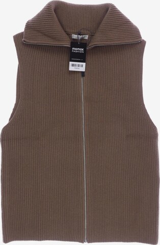 MANGO Vest in L in Brown: front