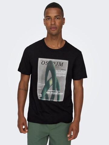 Only & Sons Koszulka 'TODD' w kolorze czarny: przód