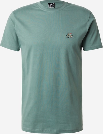 Iriedaily Shirt 'Peaceride' in Green: front