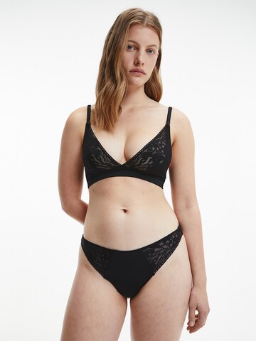 Calvin Klein Underwear T-shirt Nursing Bra in Black: front