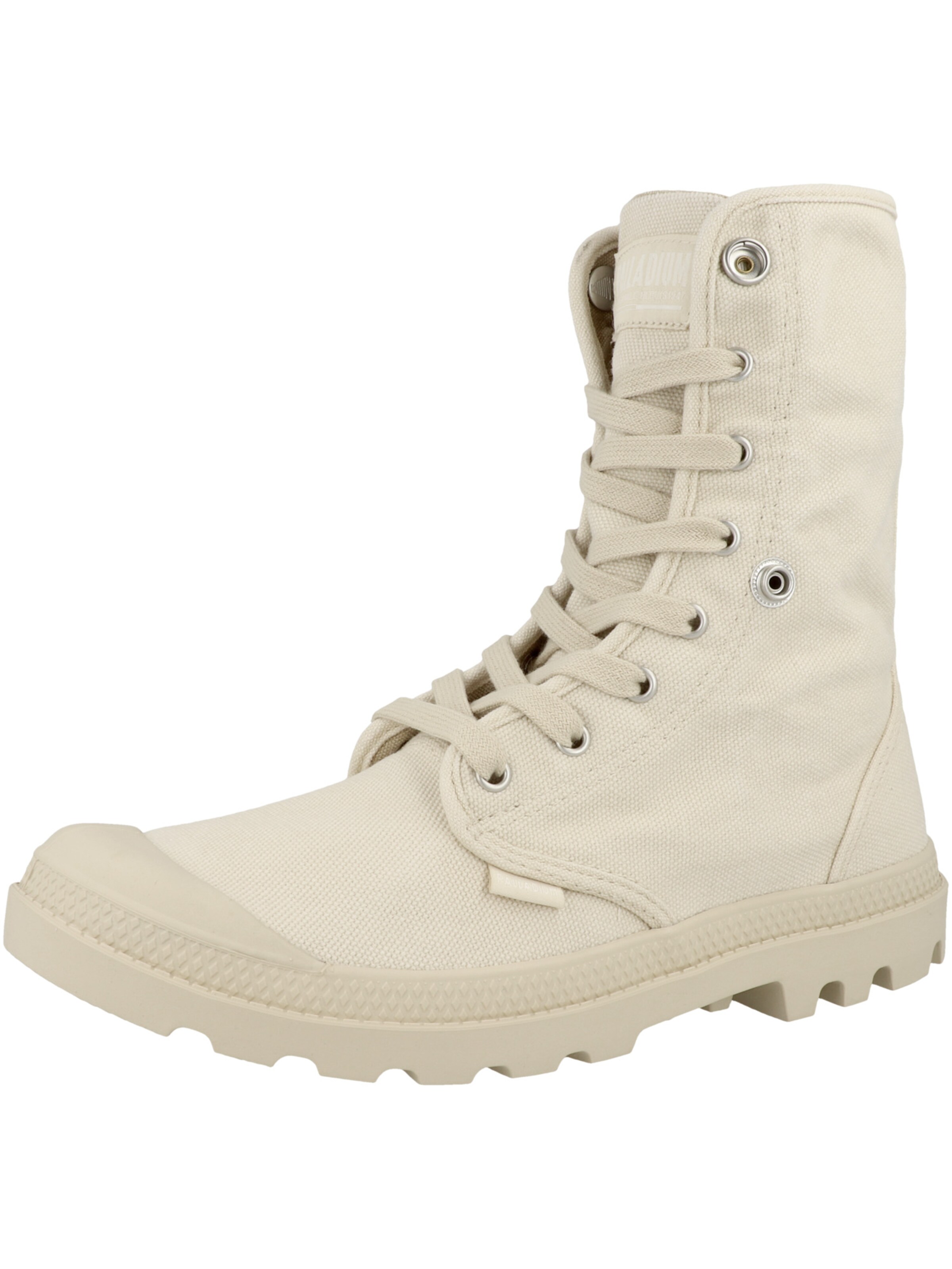Bottes à lacets 'Baggy' Palladium en beige : devant