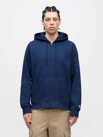 Carhartt WIP Zip-Up Hoodie in Blue