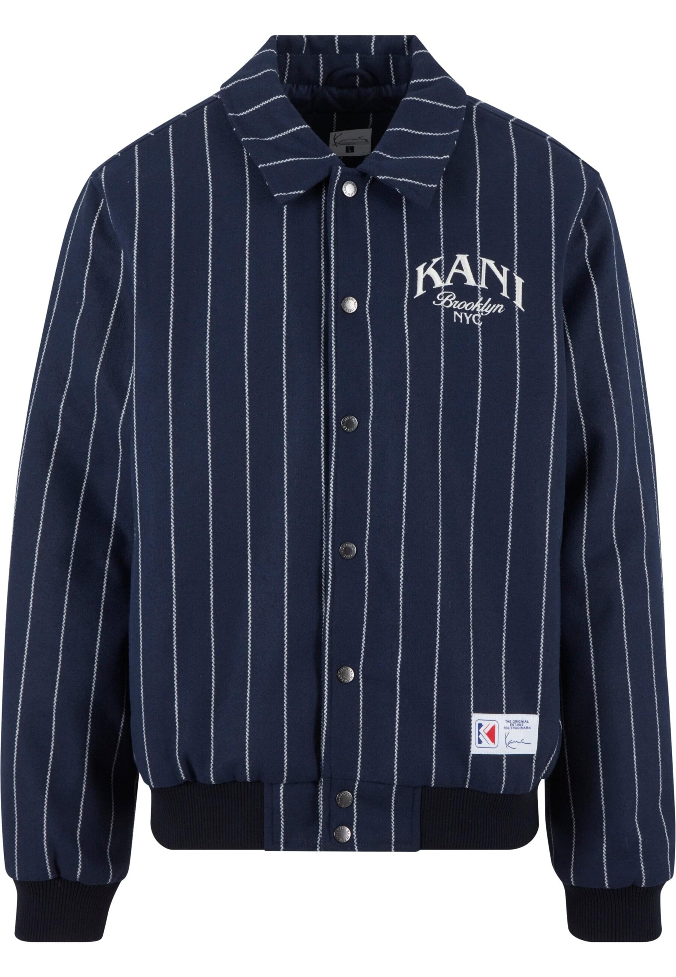 Karl Kani Between-season jacket in Dark blue / White, Item view